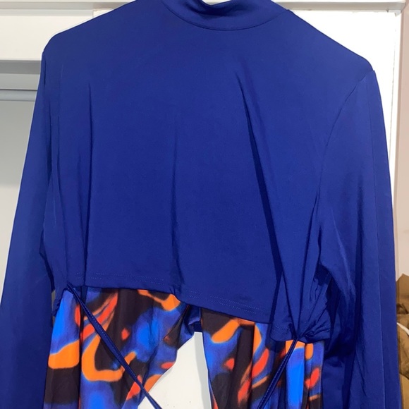Blue and orange pants (stretchy) and shirt